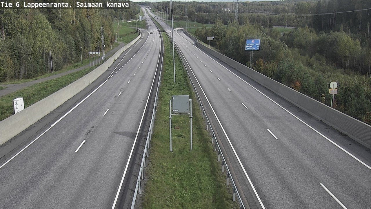 Kelikamerat Kuva Tie 6 Lappeenranta, Saimaan kanava, Lappeenranta, Etelä-Karjala