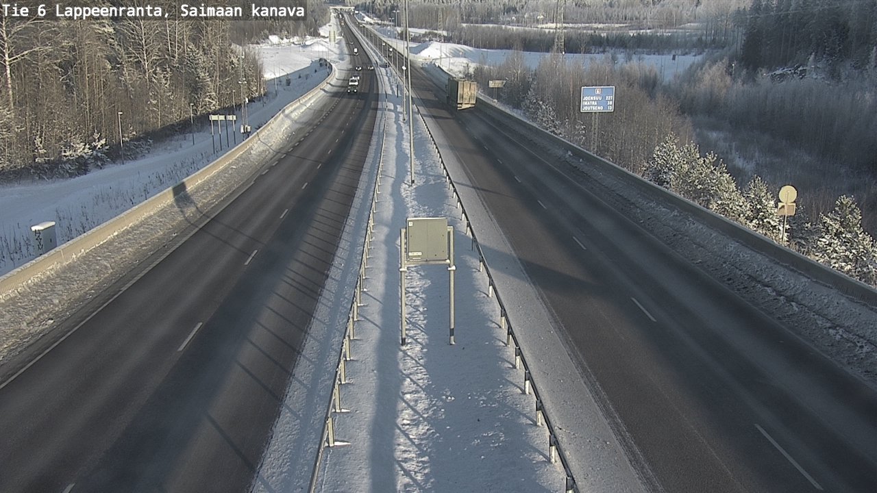 Weather Camera Image Road 6 Lappeenranta, Saimaa channel, Lappeenranta, Etelä-Karjala