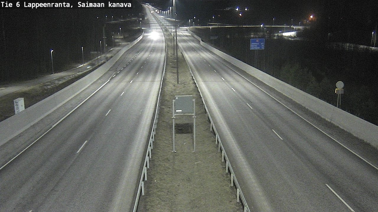 Weather Camera Image Väg 6 Villmanstrand,Saima kanal, Lappeenranta, Etelä-Karjala