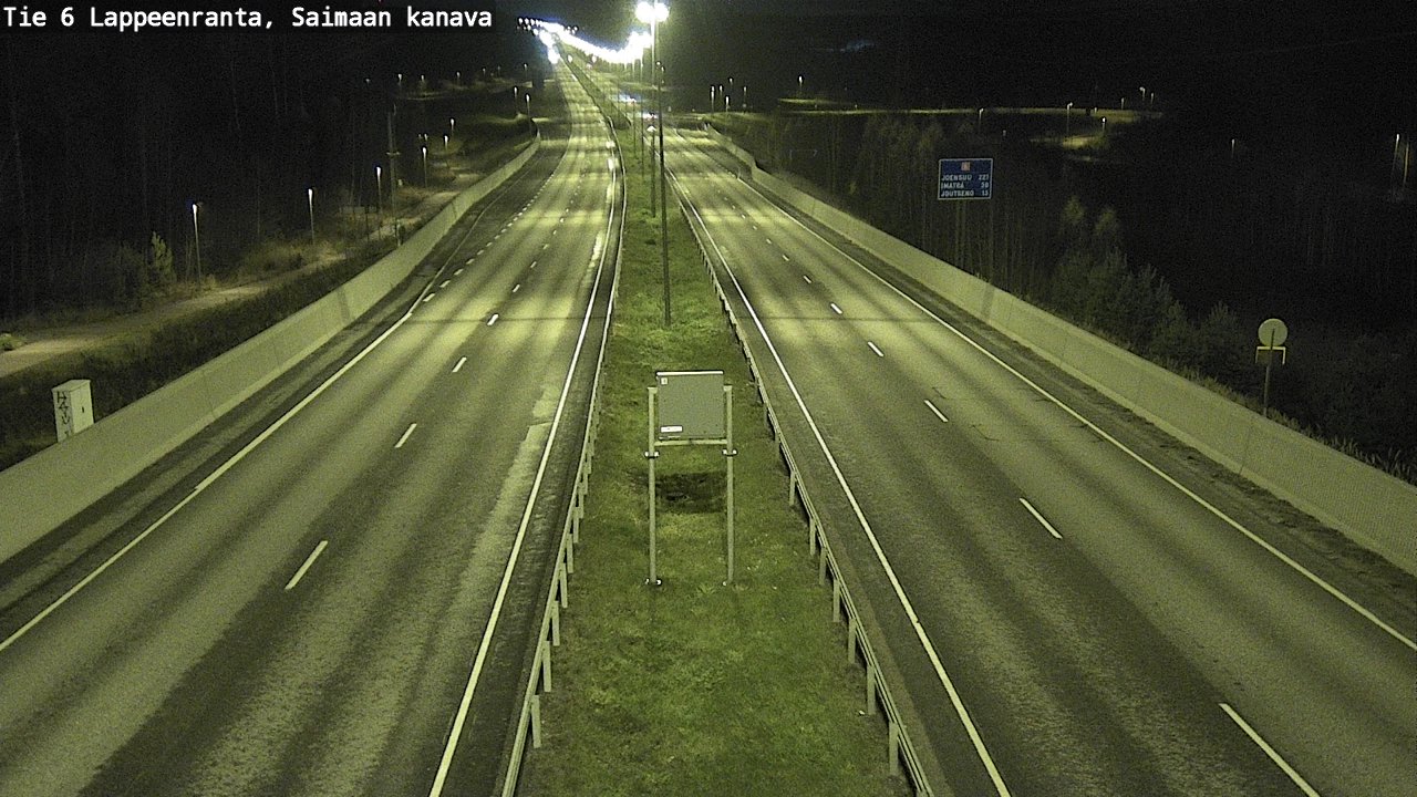 Weather Camera Image Väg 6 Villmanstrand,Saima kanal, Lappeenranta, Etelä-Karjala