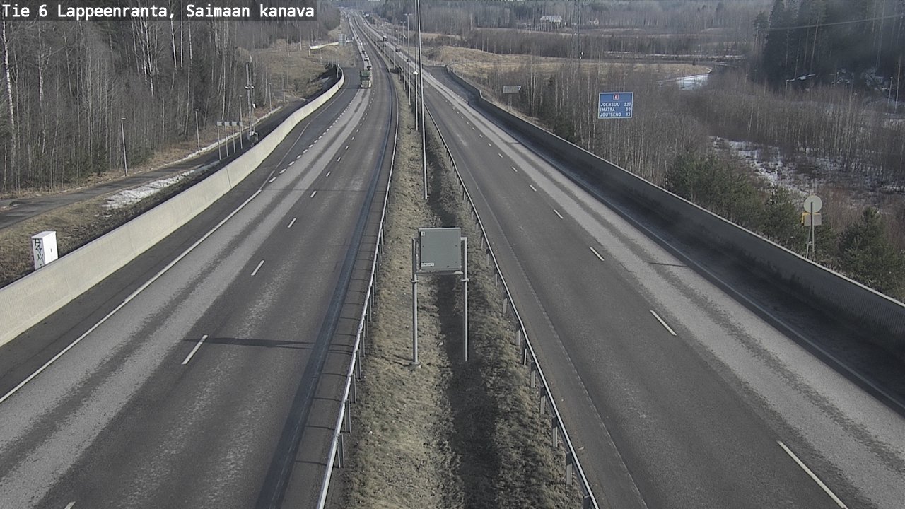 Kelikamerat Kuva Tie 6 Lappeenranta, Saimaan kanava, Lappeenranta, Etelä-Karjala