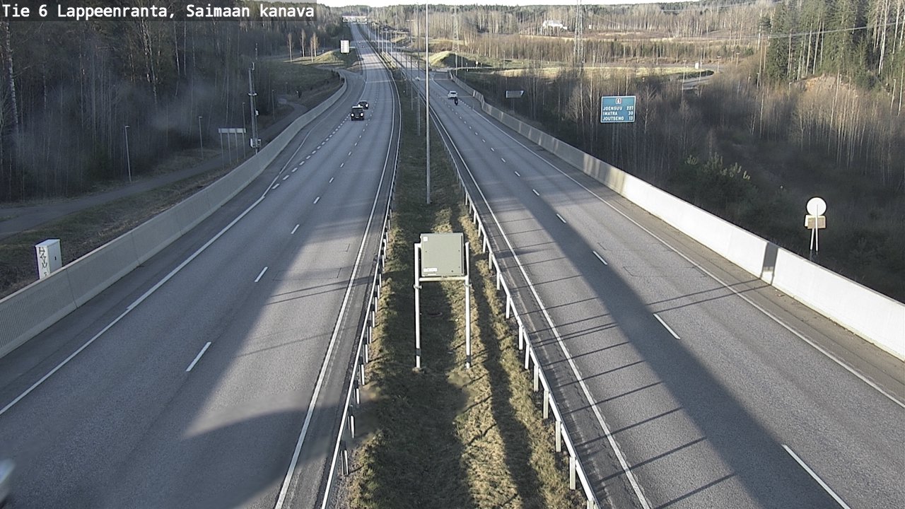Weather Camera Image Road 6 Lappeenranta, Saimaa channel, Lappeenranta, Etelä-Karjala
