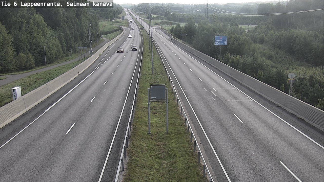 Weather Camera Image Road 6 Lappeenranta, Saimaa channel, Lappeenranta, Etelä-Karjala