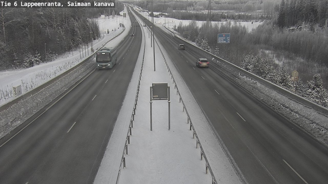 Kelikamerat Kuva Tie 6 Lappeenranta, Saimaan kanava, Lappeenranta, Etelä-Karjala