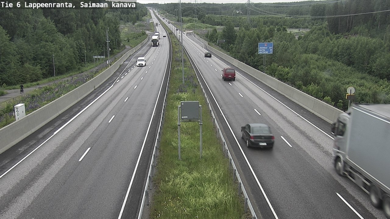 Kelikamerat Kuva Tie 6 Lappeenranta, Saimaan kanava, Lappeenranta, Etelä-Karjala
