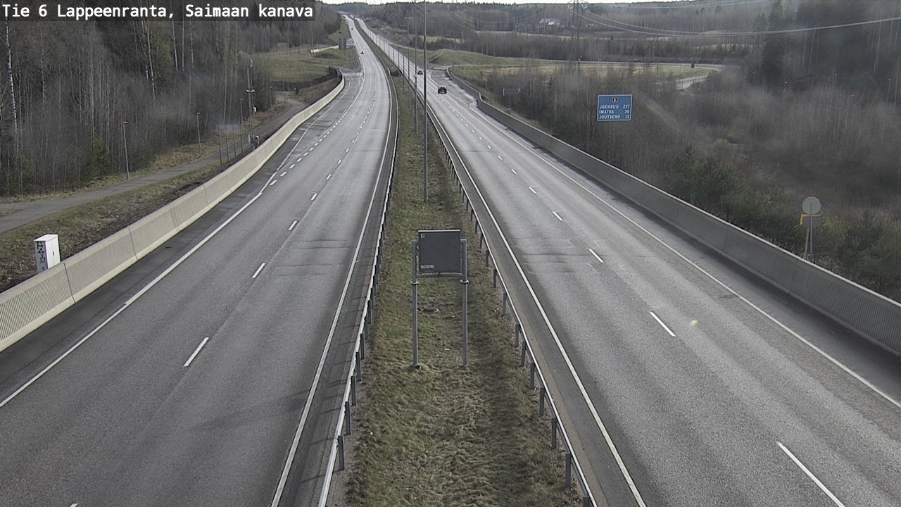 Weather Camera Image Road 6 Lappeenranta, Saimaa channel, Lappeenranta, Etelä-Karjala