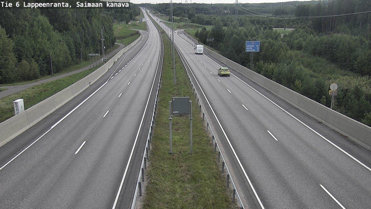 Weather Camera Image Road 6 Lappeenranta, Saimaa channel, Lappeenranta, Etelä-Karjala