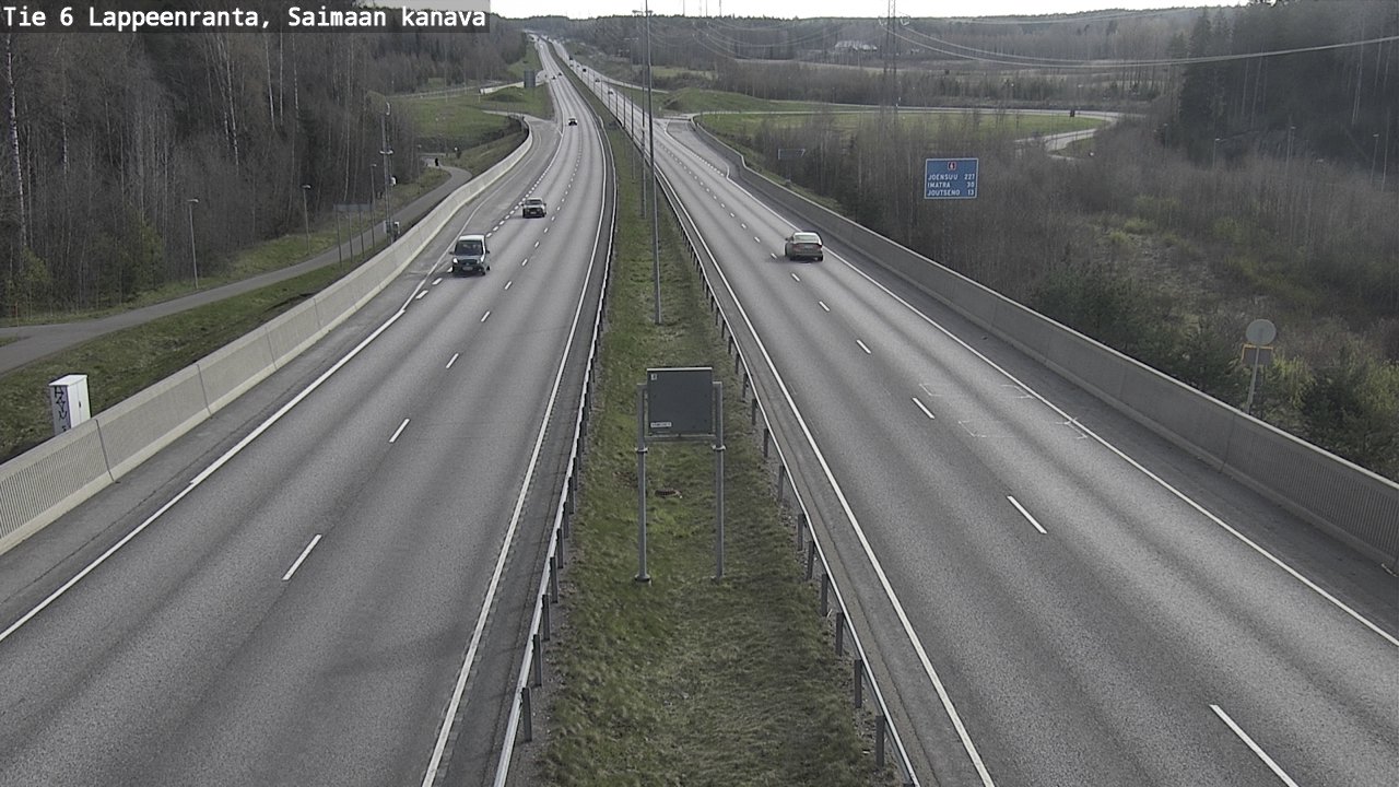 Weather Camera Image Road 6 Lappeenranta, Saimaa channel, Lappeenranta, Etelä-Karjala