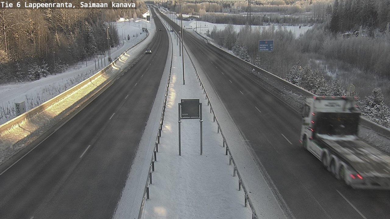 Kelikamerat Kuva Tie 6 Lappeenranta, Saimaan kanava, Lappeenranta, Etelä-Karjala