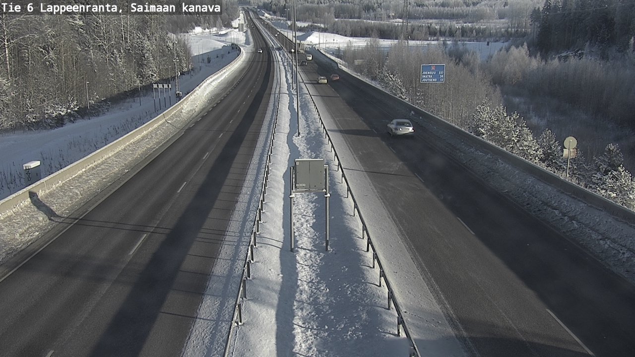 Weather Camera Image Road 6 Lappeenranta, Saimaa channel, Lappeenranta, Etelä-Karjala