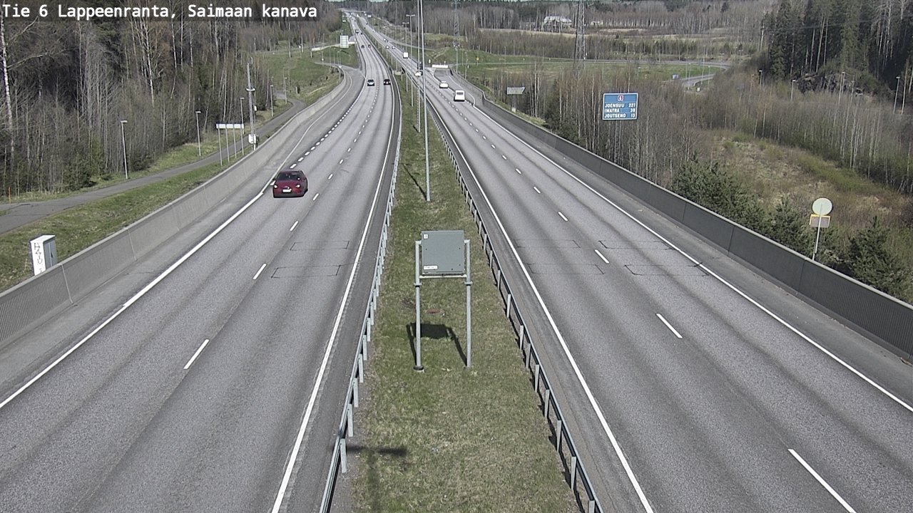 Weather Camera Image Road 6 Lappeenranta, Saimaa channel, Lappeenranta, Etelä-Karjala