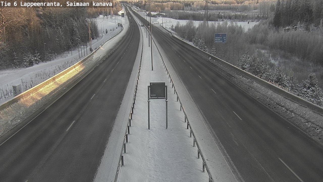 Kelikamerat Kuva Tie 6 Lappeenranta, Saimaan kanava, Lappeenranta, Etelä-Karjala