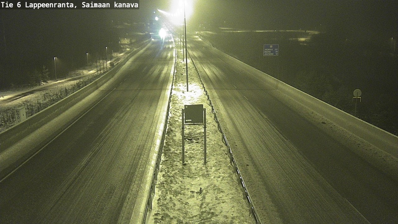 Weather Camera Image Road 6 Lappeenranta, Saimaa channel, Lappeenranta, Etelä-Karjala