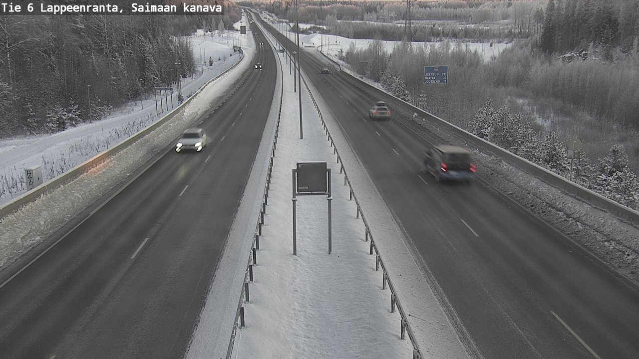 Kelikamerat Kuva Tie 6 Lappeenranta, Saimaan kanava, Lappeenranta, Etelä-Karjala