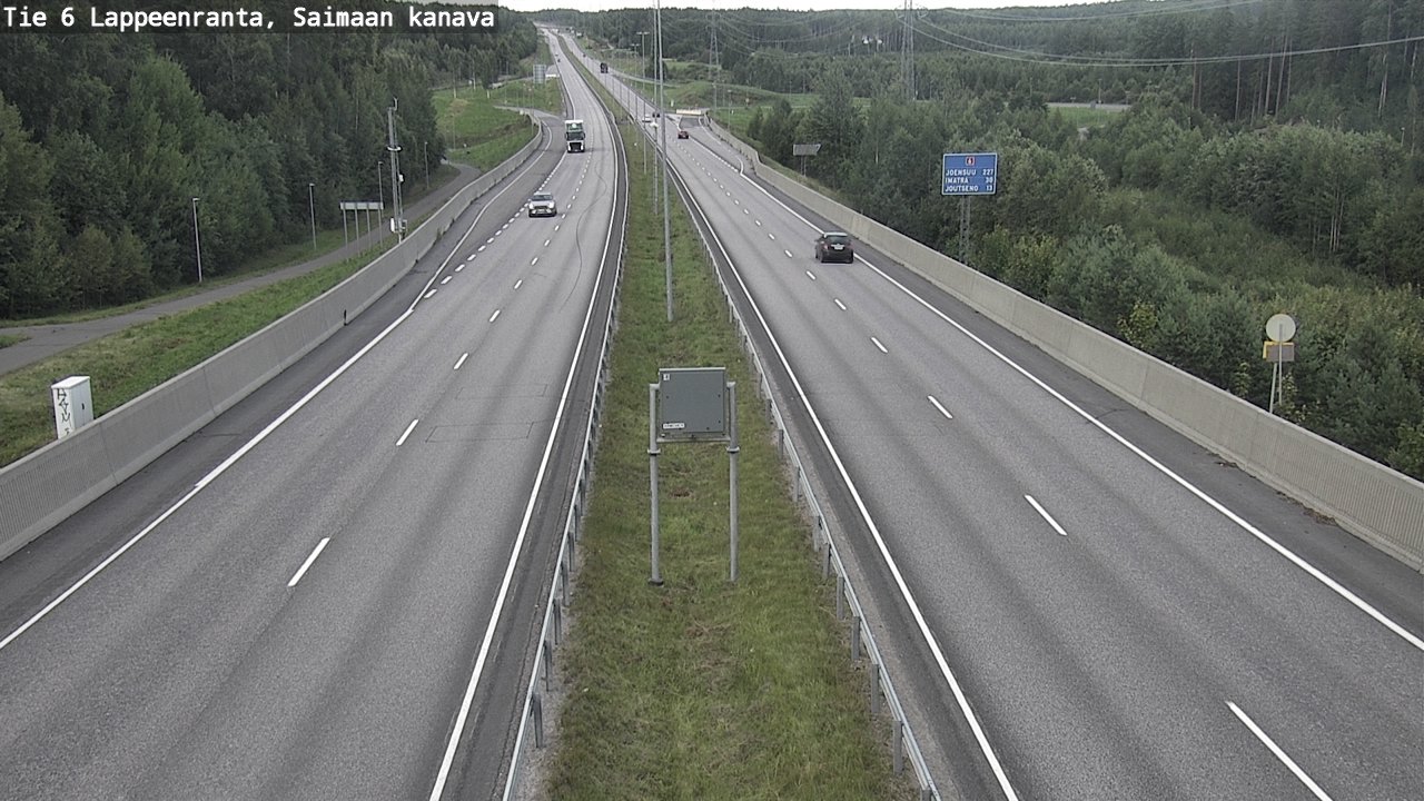 Kelikamerat Kuva Tie 6 Lappeenranta, Saimaan kanava, Lappeenranta, Etelä-Karjala