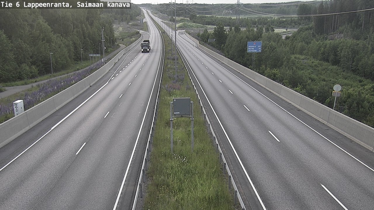 Weather Camera Image Road 6 Lappeenranta, Saimaa channel, Lappeenranta, Etelä-Karjala