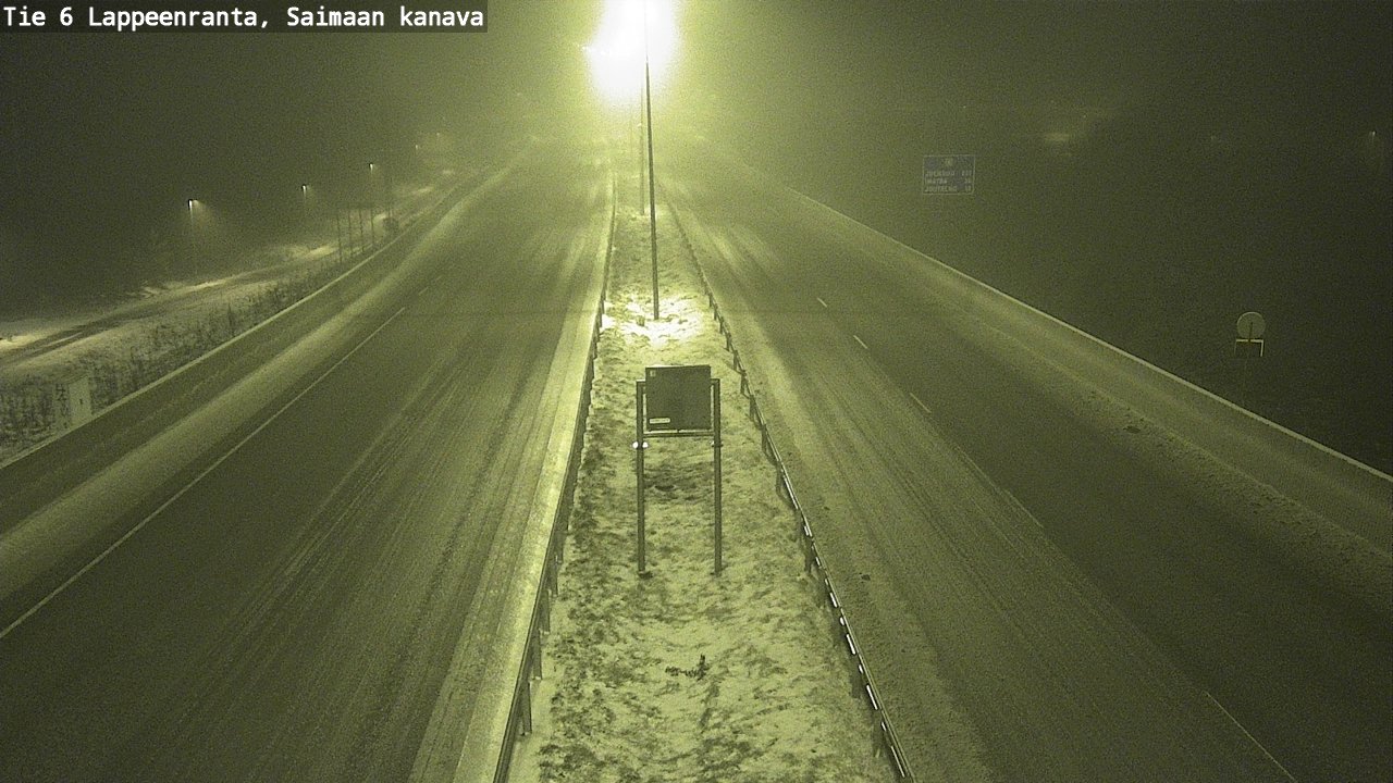 Weather Camera Image Road 6 Lappeenranta, Saimaa channel, Lappeenranta, Etelä-Karjala