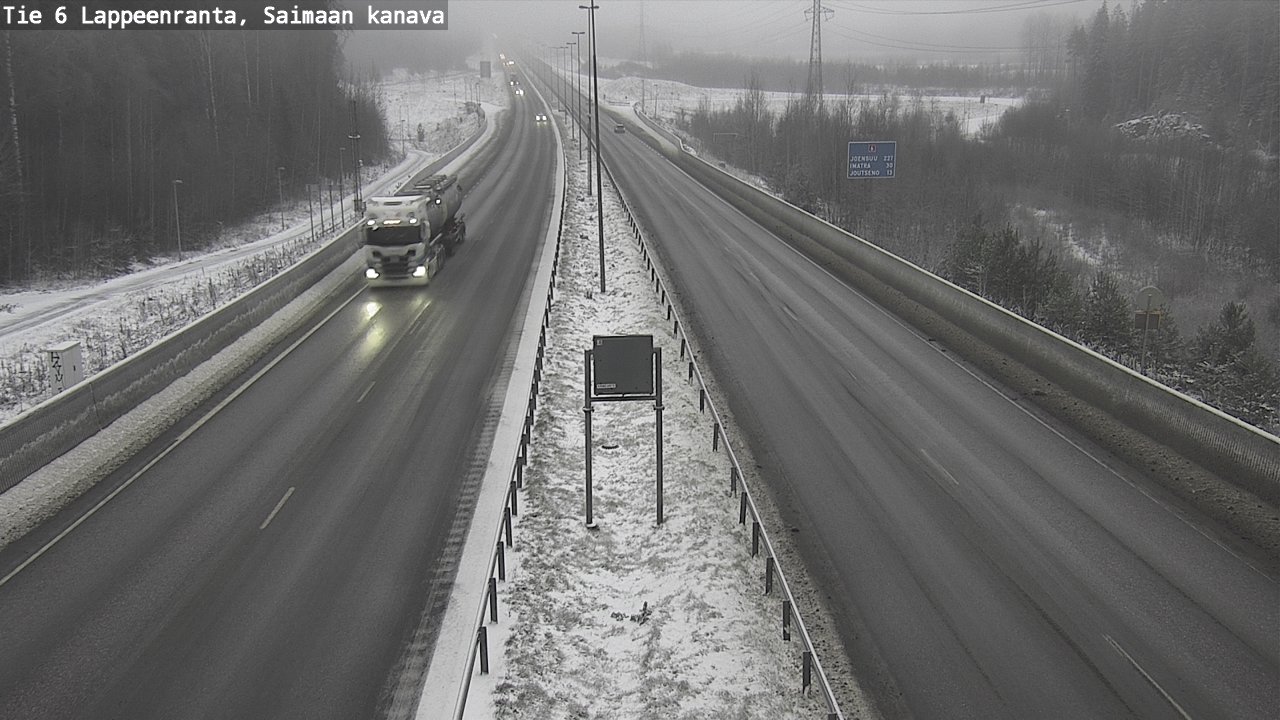 Weather Camera Image Road 6 Lappeenranta, Saimaa channel, Lappeenranta, Etelä-Karjala