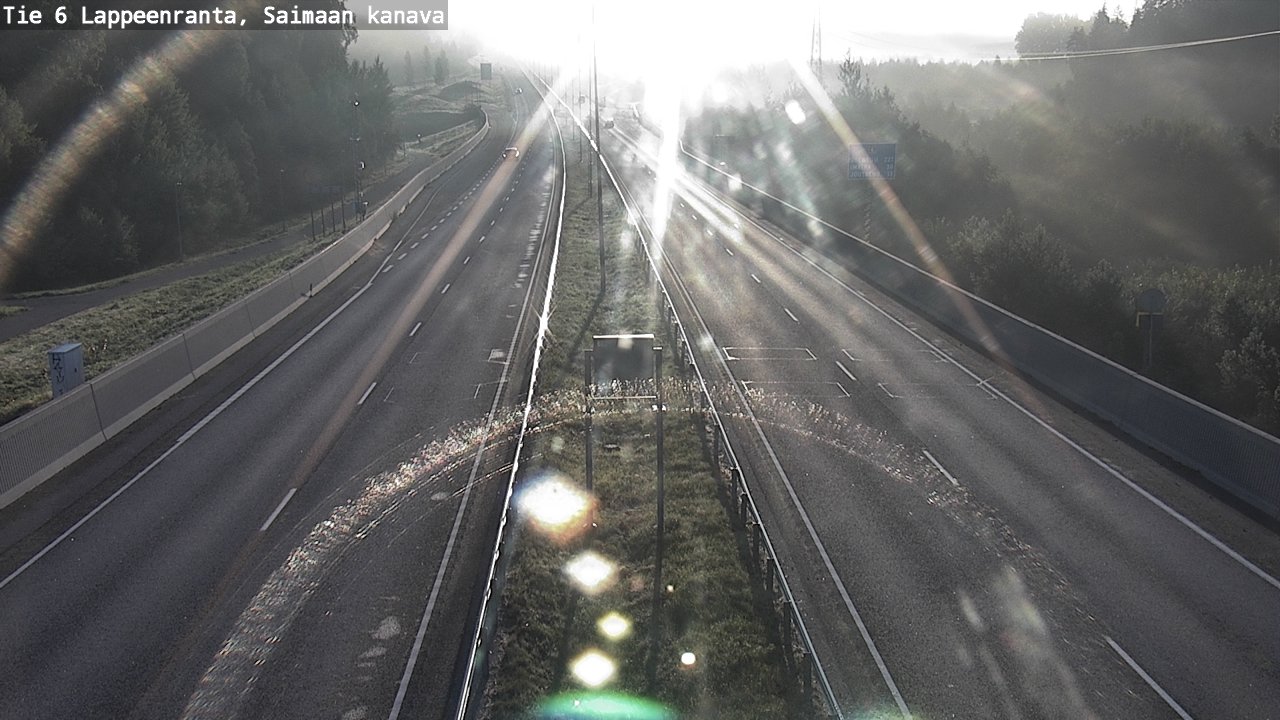 Weather Camera Image Road 6 Lappeenranta, Saimaa channel, Lappeenranta, Etelä-Karjala