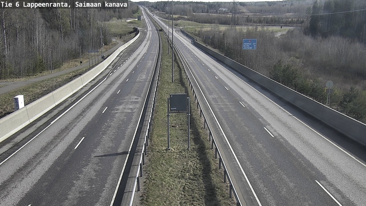 Weather Camera Image Road 6 Lappeenranta, Saimaa channel, Lappeenranta, Etelä-Karjala