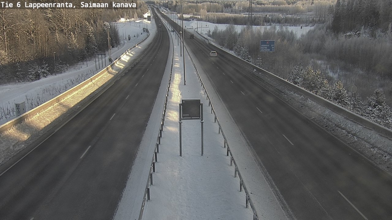 Kelikamerat Kuva Tie 6 Lappeenranta, Saimaan kanava, Lappeenranta, Etelä-Karjala