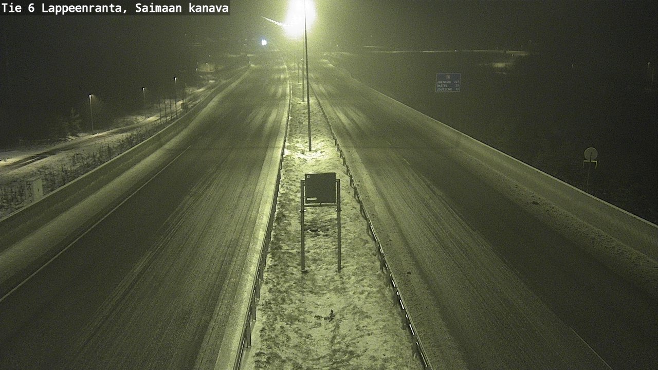 Weather Camera Image Road 6 Lappeenranta, Saimaa channel, Lappeenranta, Etelä-Karjala