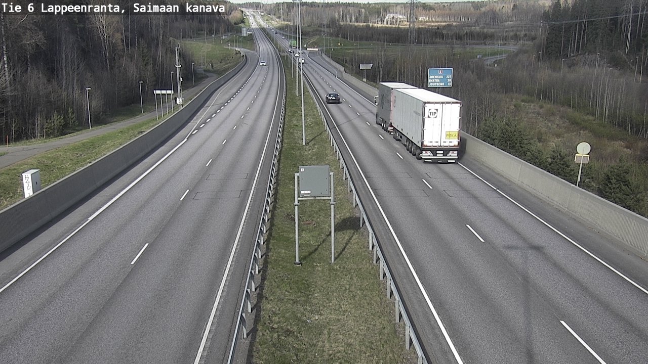 Weather Camera Image Road 6 Lappeenranta, Saimaa channel, Lappeenranta, Etelä-Karjala