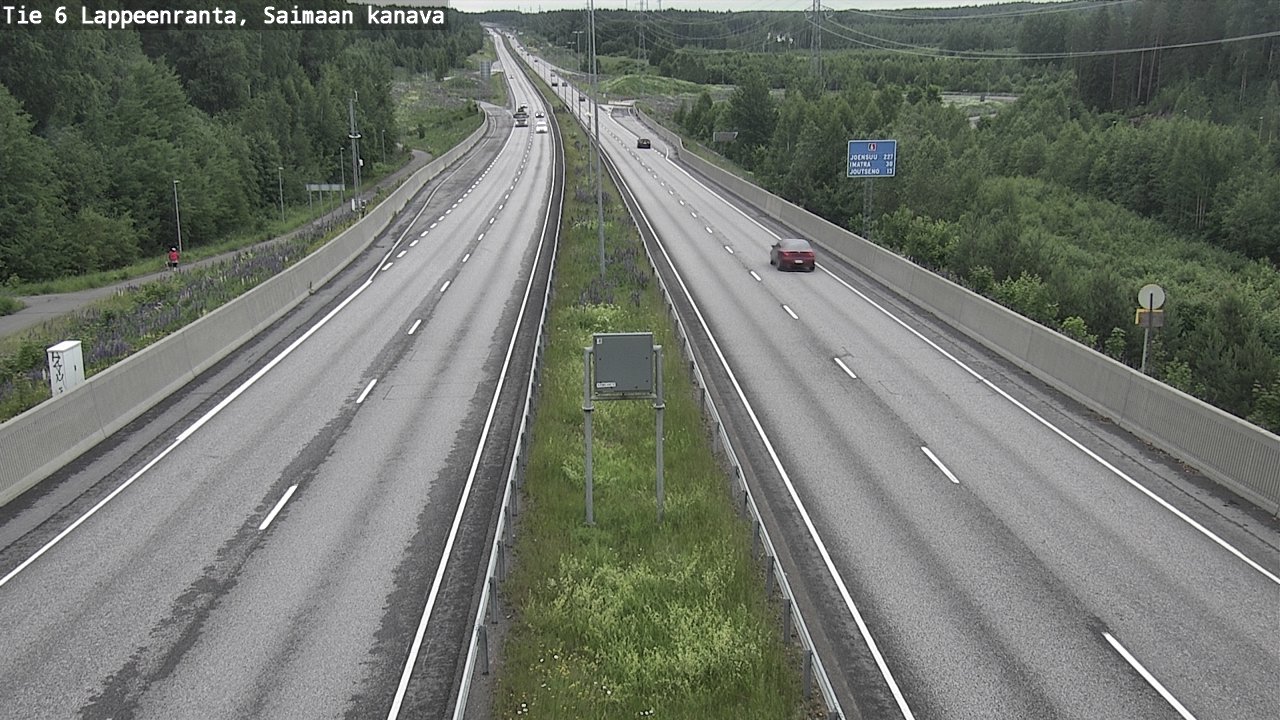 Weather Camera Image Väg 6 Villmanstrand,Saima kanal, Lappeenranta, Etelä-Karjala