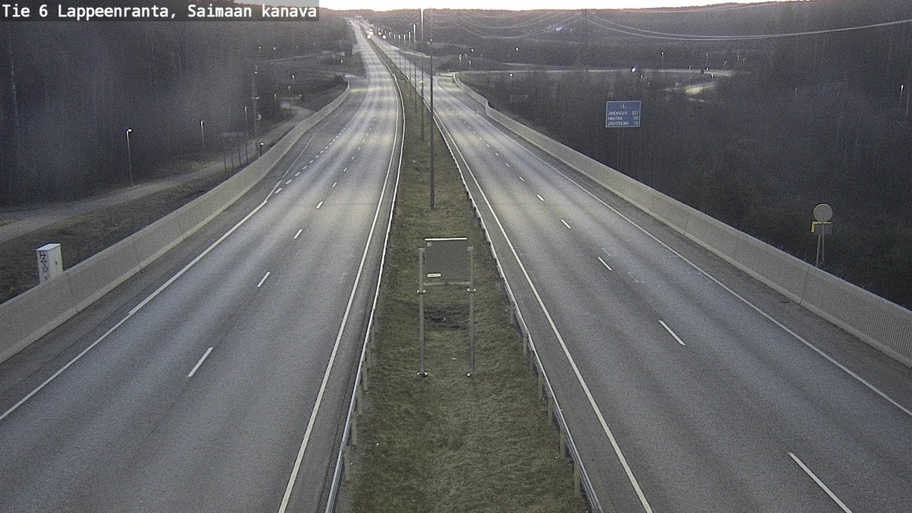 Weather Camera Image Road 6 Lappeenranta, Saimaa channel, Lappeenranta, Etelä-Karjala