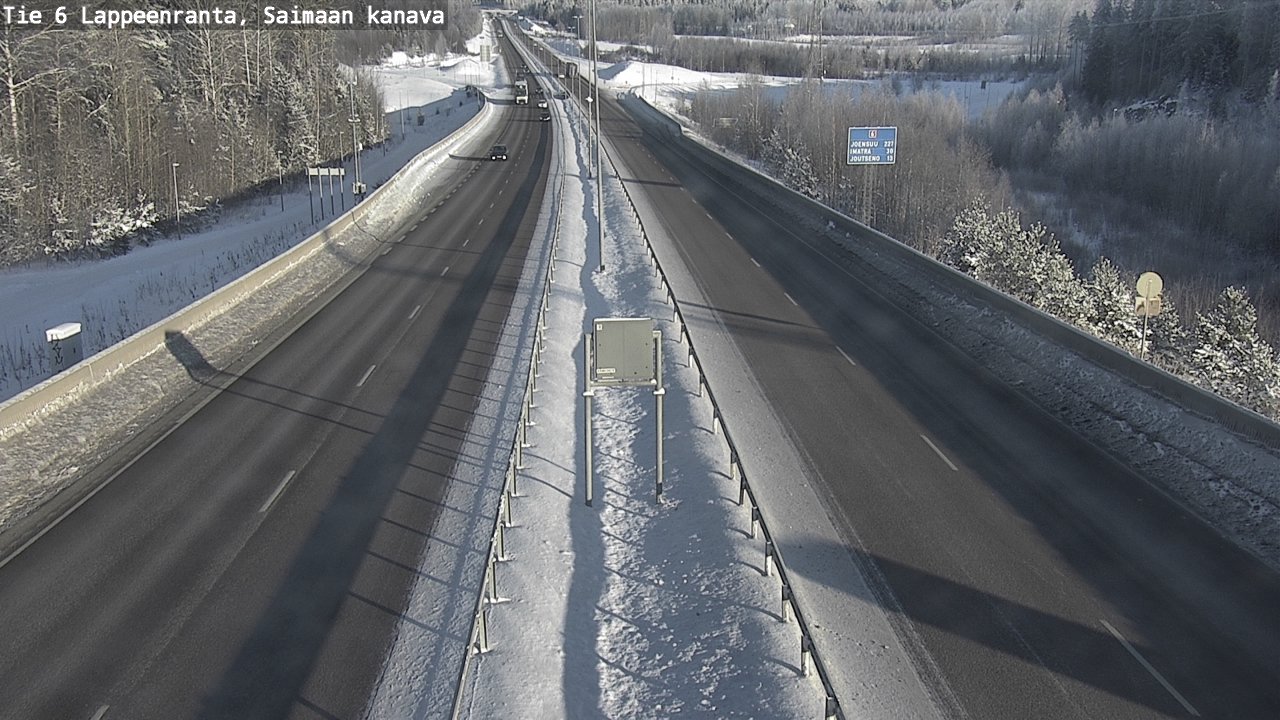 Weather Camera Image Road 6 Lappeenranta, Saimaa channel, Lappeenranta, Etelä-Karjala