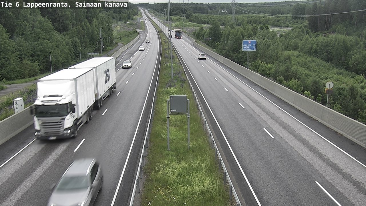 Kelikamerat Kuva Tie 6 Lappeenranta, Saimaan kanava, Lappeenranta, Etelä-Karjala