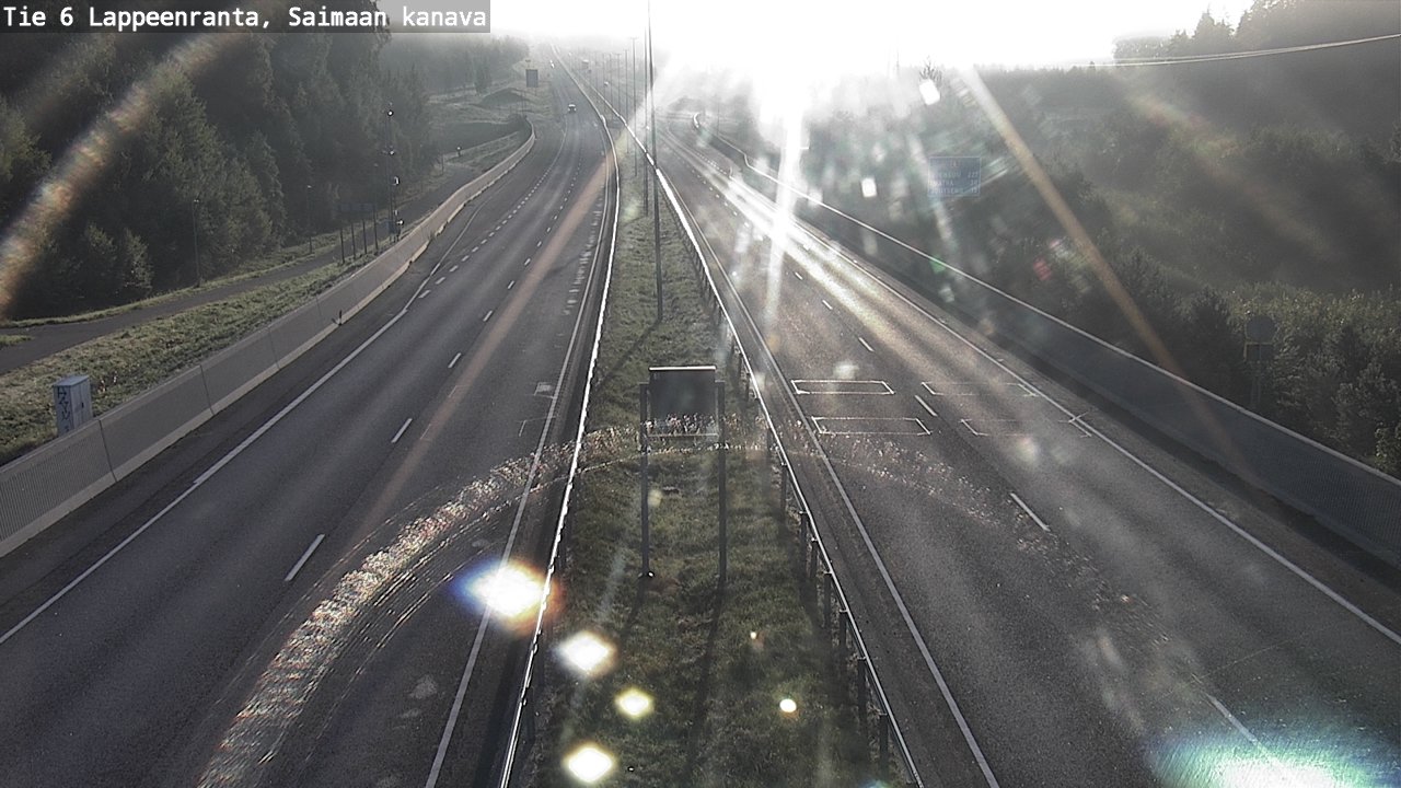 Weather Camera Image Road 6 Lappeenranta, Saimaa channel, Lappeenranta, Etelä-Karjala