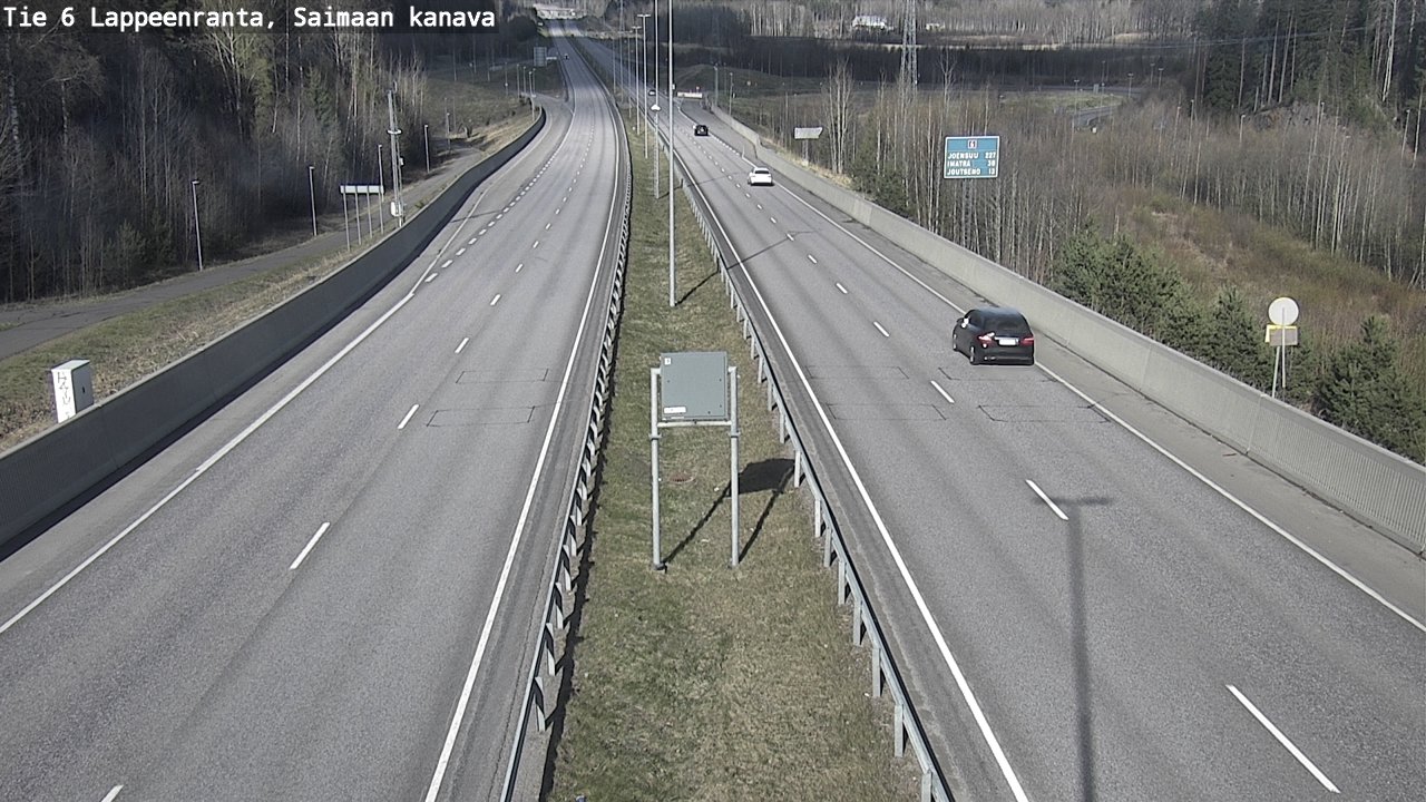 Weather Camera Image Road 6 Lappeenranta, Saimaa channel, Lappeenranta, Etelä-Karjala
