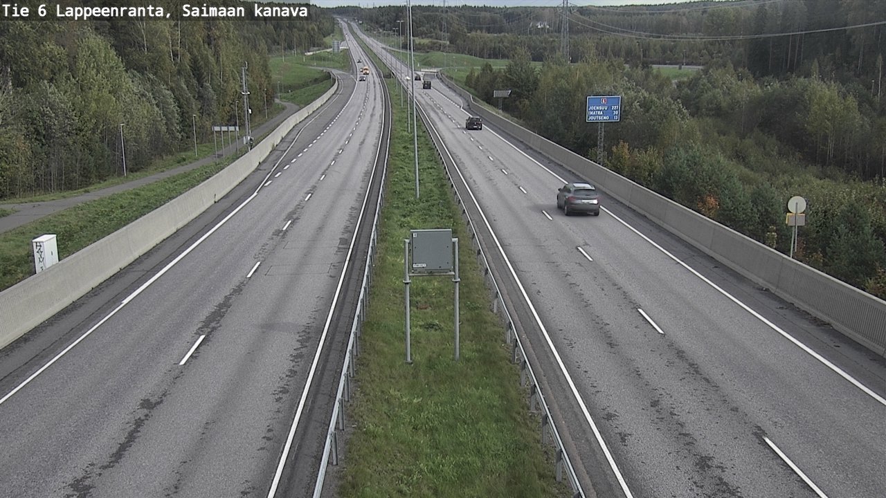 Kelikamerat Kuva Tie 6 Lappeenranta, Saimaan kanava, Lappeenranta, Etelä-Karjala