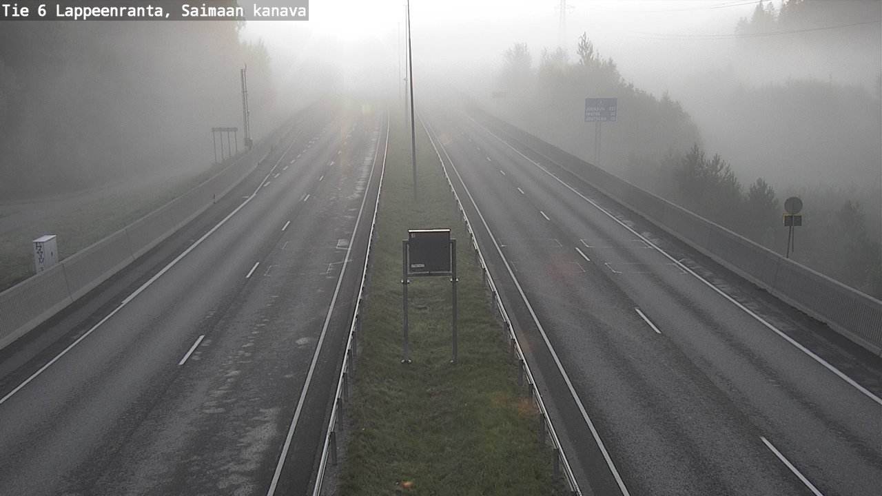 Weather Camera Image Road 6 Lappeenranta, Saimaa channel, Lappeenranta, Etelä-Karjala