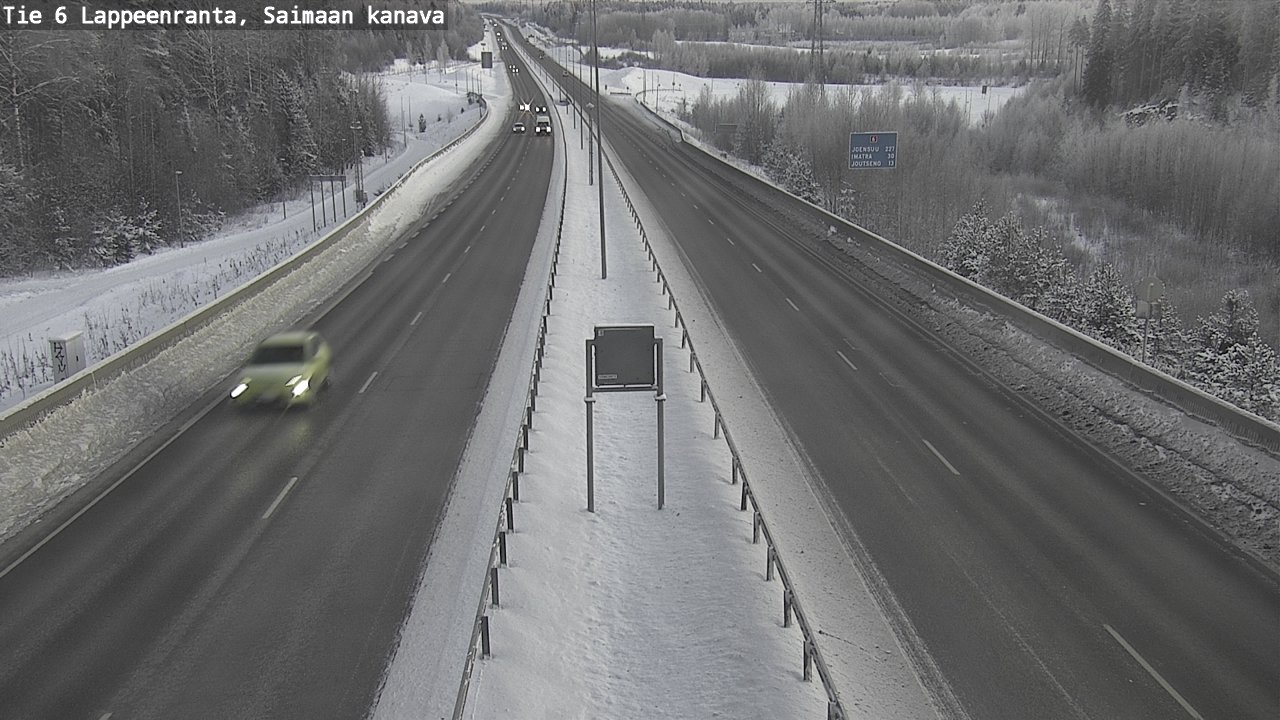 Kelikamerat Kuva Tie 6 Lappeenranta, Saimaan kanava, Lappeenranta, Etelä-Karjala