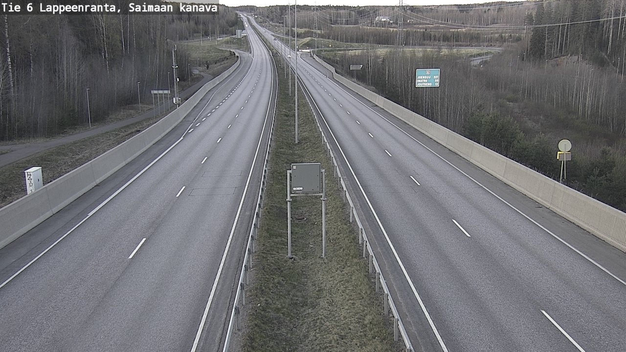 Weather Camera Image Road 6 Lappeenranta, Saimaa channel, Lappeenranta, Etelä-Karjala