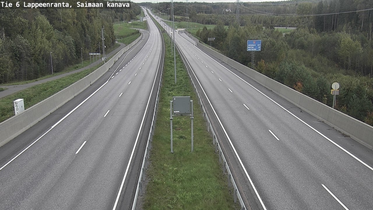 Kelikamerat Kuva Tie 6 Lappeenranta, Saimaan kanava, Lappeenranta, Etelä-Karjala