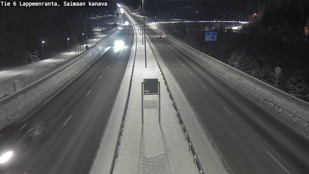 Weather Camera Image Road 6 Lappeenranta, Saimaa channel, Lappeenranta, Etelä-Karjala