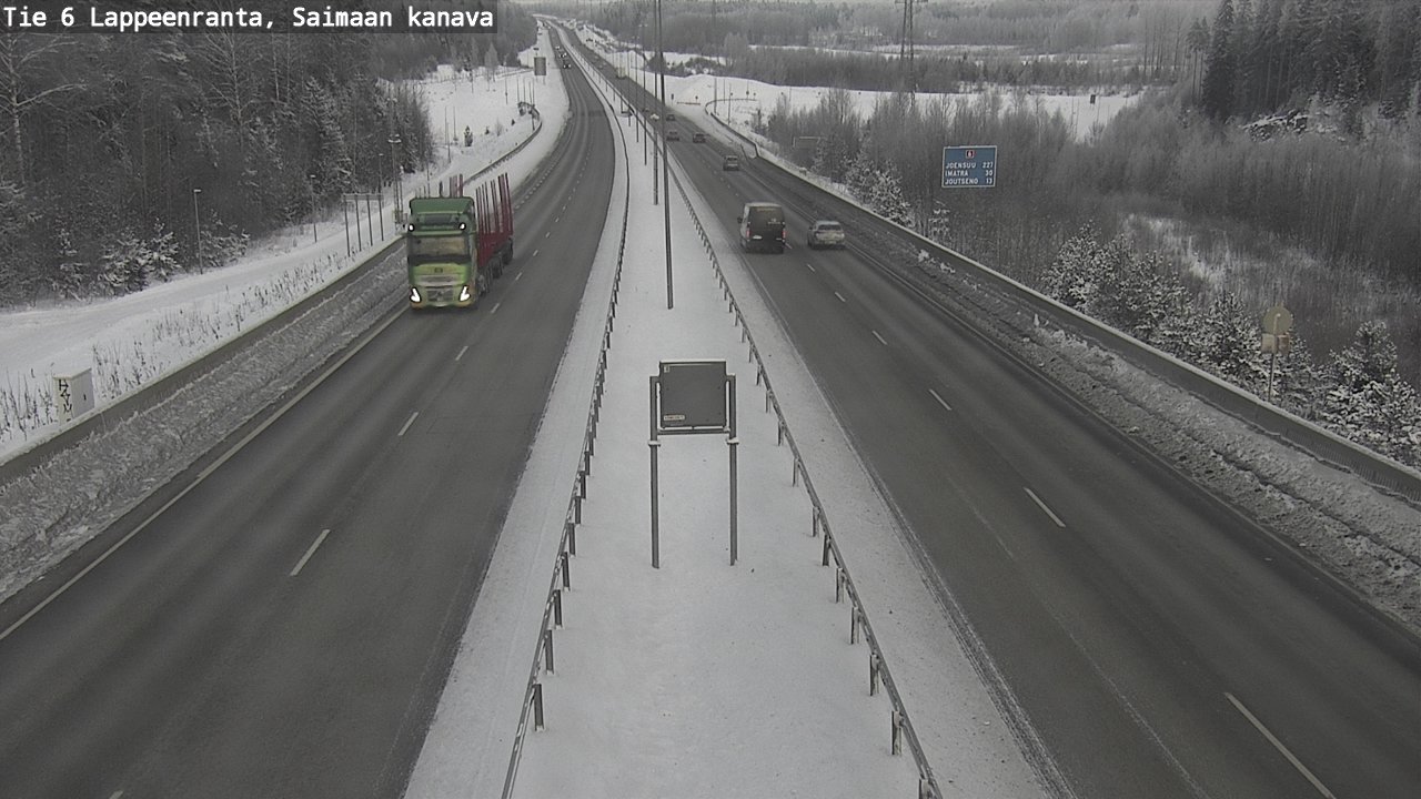 Kelikamerat Kuva Tie 6 Lappeenranta, Saimaan kanava, Lappeenranta, Etelä-Karjala