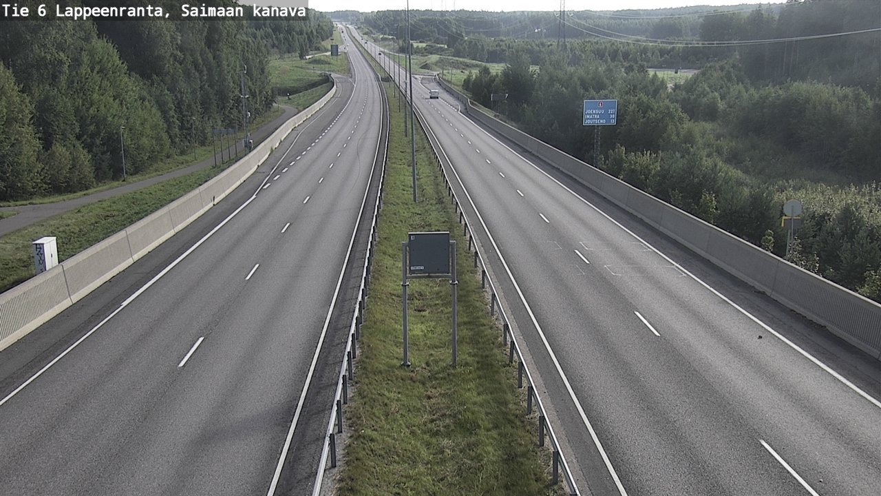 Weather Camera Image Road 6 Lappeenranta, Saimaa channel, Lappeenranta, Etelä-Karjala