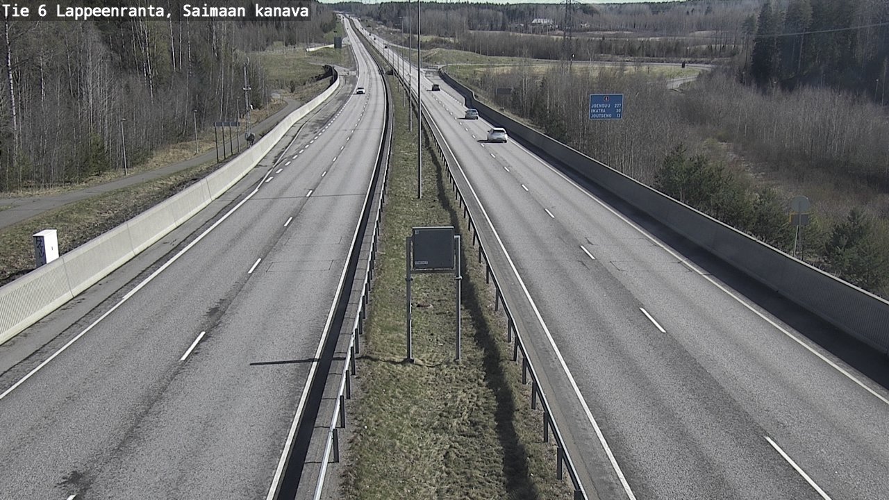Weather Camera Image Road 6 Lappeenranta, Saimaa channel, Lappeenranta, Etelä-Karjala
