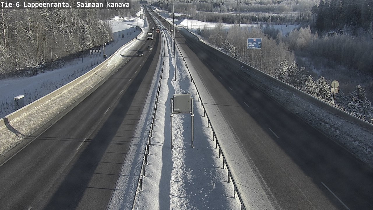 Weather Camera Image Road 6 Lappeenranta, Saimaa channel, Lappeenranta, Etelä-Karjala