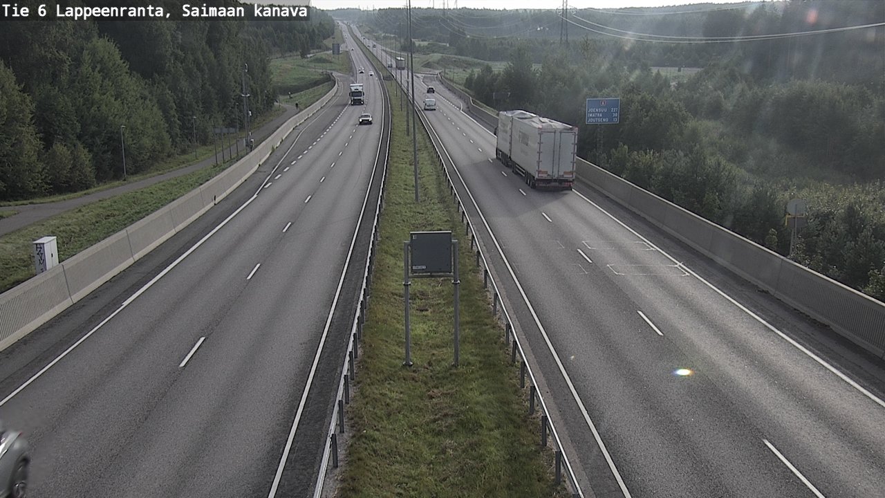 Weather Camera Image Road 6 Lappeenranta, Saimaa channel, Lappeenranta, Etelä-Karjala