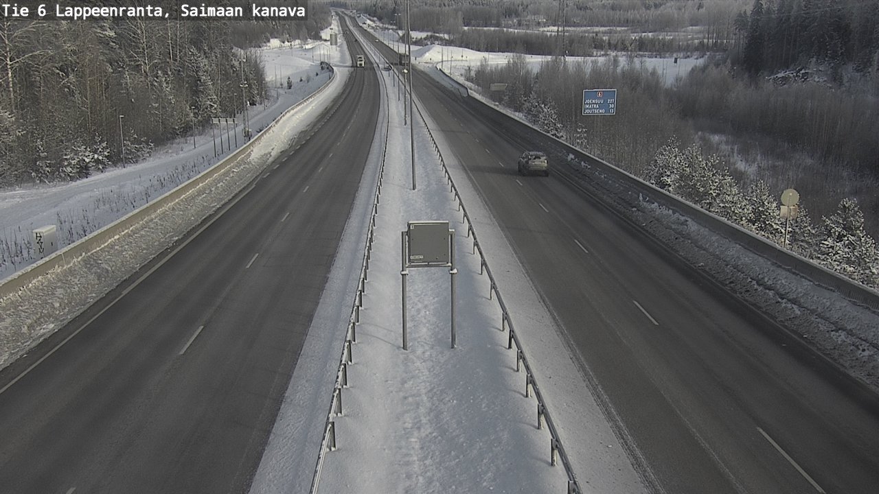 Kelikamerat Kuva Tie 6 Lappeenranta, Saimaan kanava, Lappeenranta, Etelä-Karjala