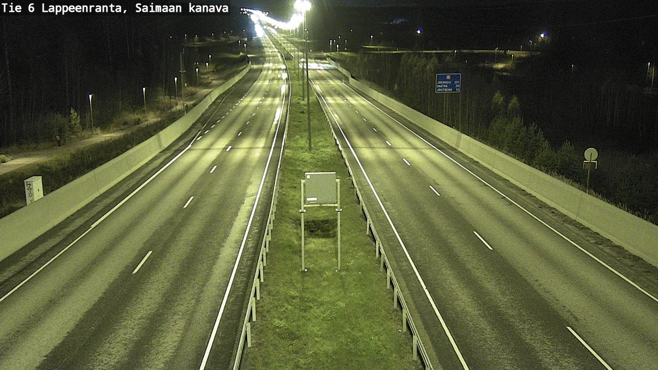 Weather Camera Image Väg 6 Villmanstrand,Saima kanal, Lappeenranta, Etelä-Karjala