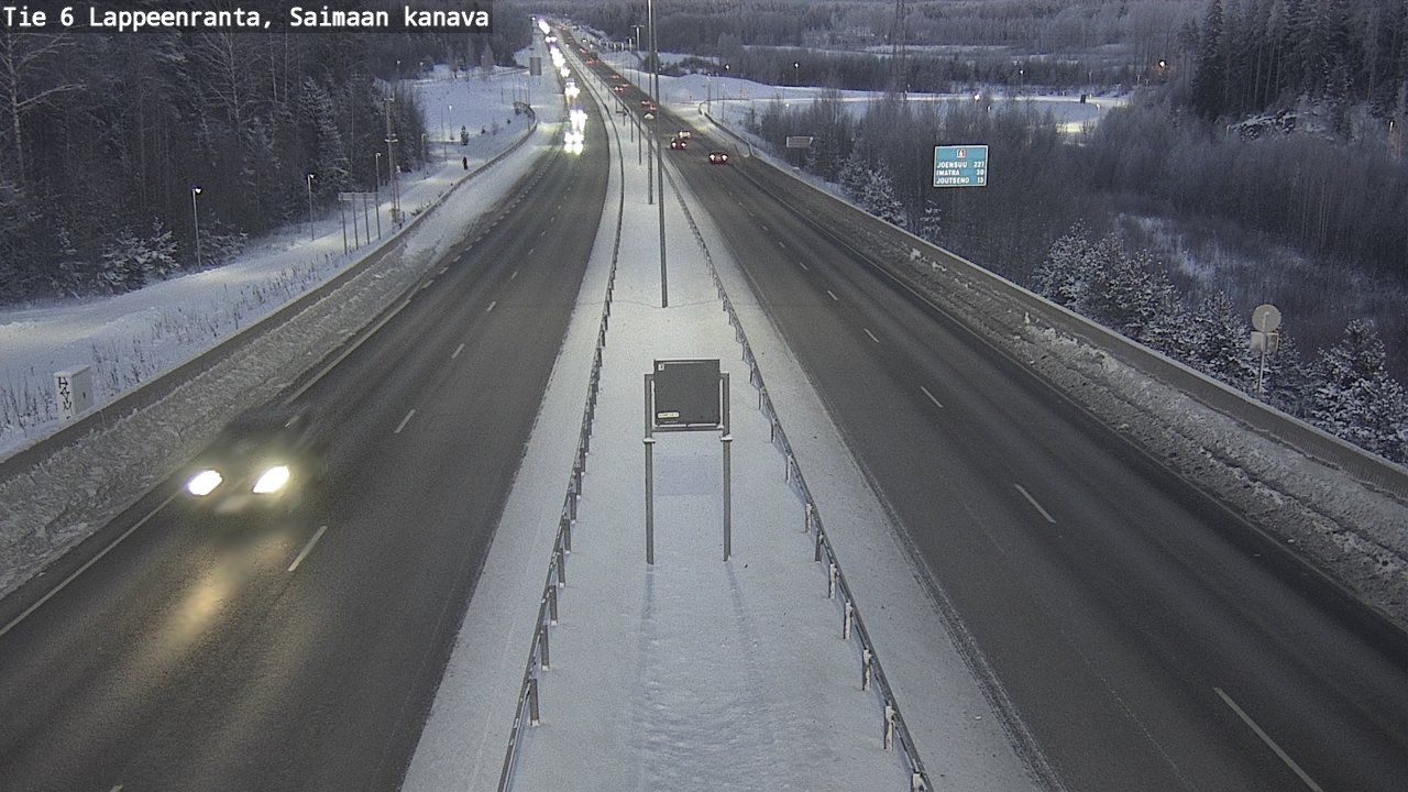 Kelikamerat Kuva Tie 6 Lappeenranta, Saimaan kanava, Lappeenranta, Etelä-Karjala