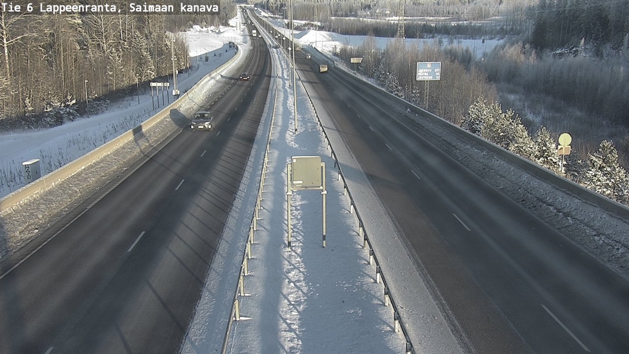 Weather Camera Image Road 6 Lappeenranta, Saimaa channel, Lappeenranta, Etelä-Karjala