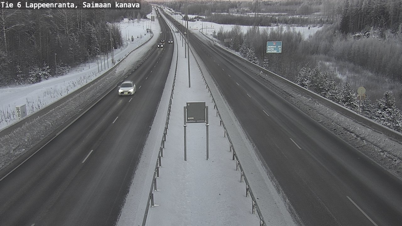 Weather Camera Image Road 6 Lappeenranta, Saimaa channel, Lappeenranta, Etelä-Karjala