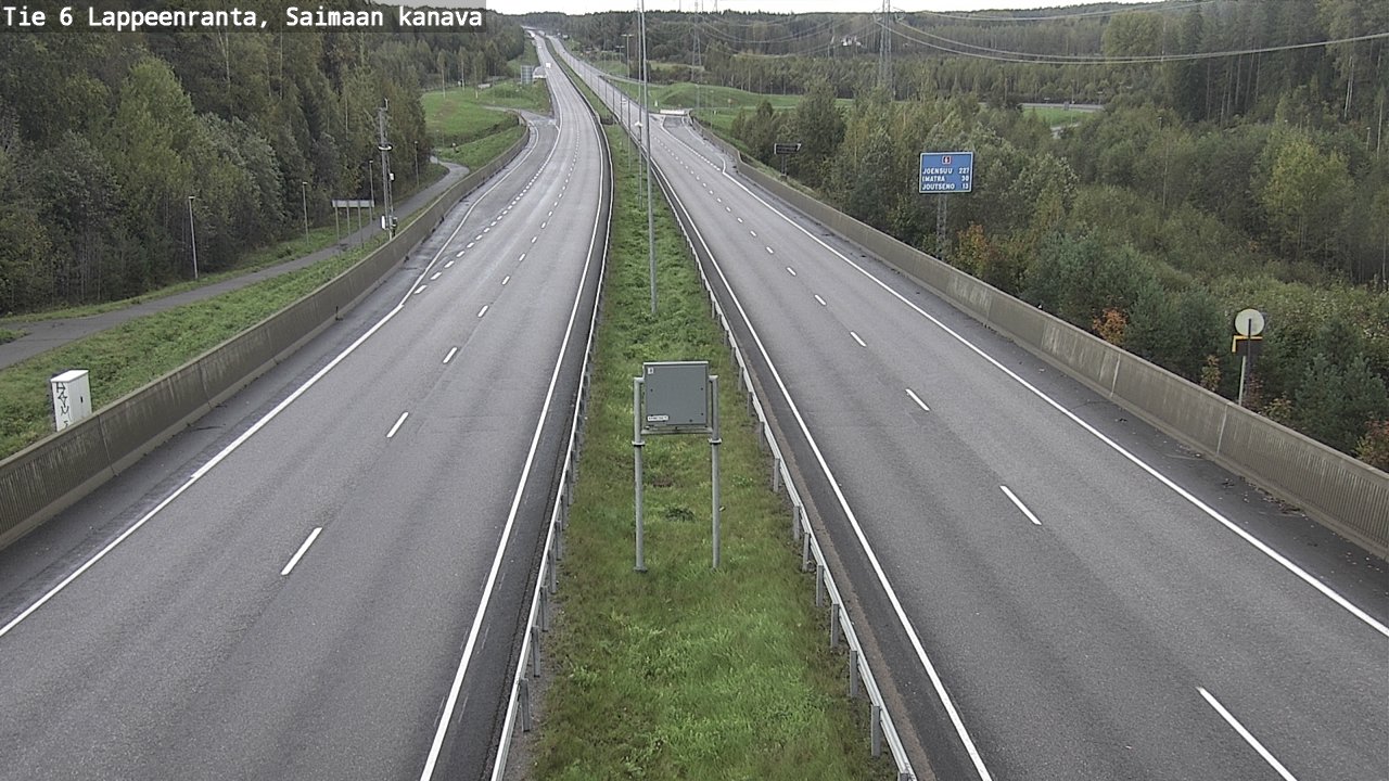 Kelikamerat Kuva Tie 6 Lappeenranta, Saimaan kanava, Lappeenranta, Etelä-Karjala